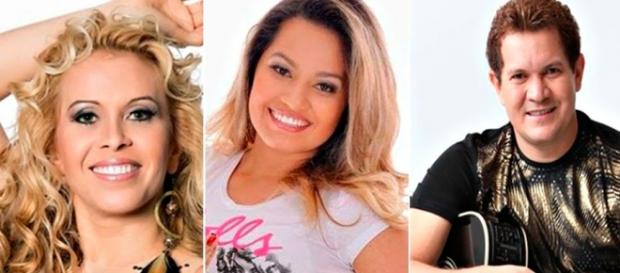 Joelma, sua filha Natália e Chimbinha Joelma, sua filha Natália e Chimbinha