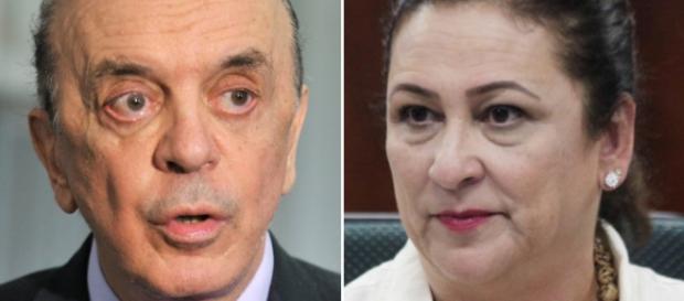 A briga entre Kátia Abreu e José Serra A briga entre Kátia Abreu e José Serra