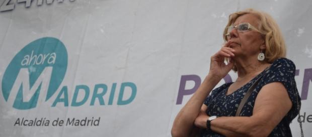 Carmena cuando aún era aspirante a la alcaldía Carmena cuando aún era aspirante a la alcaldía