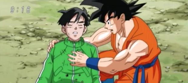 Goku luego de evitar la muerte de Gohan Goku luego de evitar la muerte de Gohan