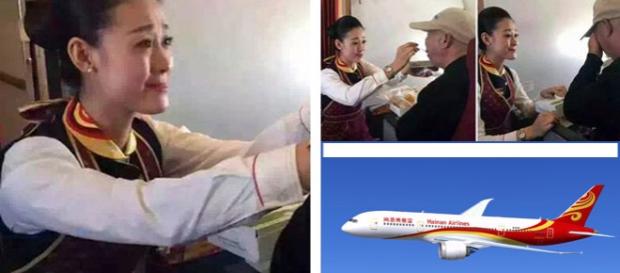 Moment emoţionat într-un avion de linie chinezesc Moment emoţionat într-un avion de linie chinezesc