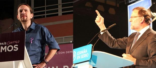 Pablo Iglesias y Rajoy en Canarias. FOTO: GARDEU Pablo Iglesias y Rajoy en Canarias. FOTO: GARDEU