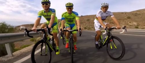 La Tinkoff in ritiro in Spagna.