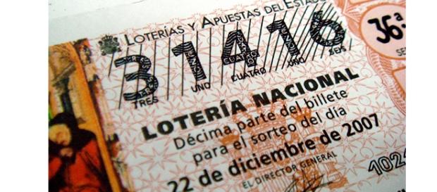 Décimo de la lotería de Navidad del año 2007 Décimo de la lotería de Navidad del año 2007