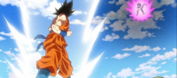 Goku a punto de pelear contra Freezer Goku a punto de pelear contra Freezer