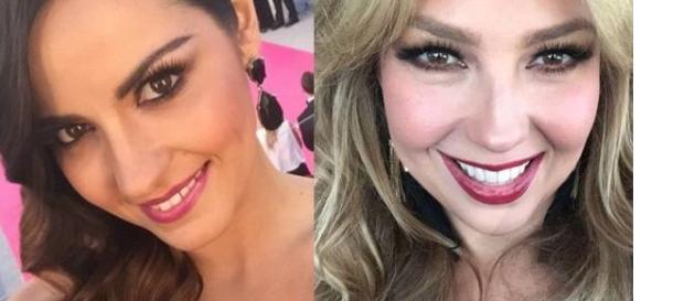 Thalía e Maite Perroni são famosas no Brasil Thalía e Maite Perroni são famosas no Brasil