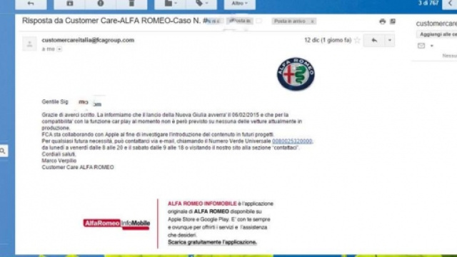 Alfa Romeo Giulia: lancio il 6 febbraio 2016?