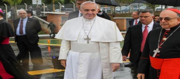El papa Francisco con cardenales y obispos. Flickr El papa Francisco con cardenales y obispos. Flickr