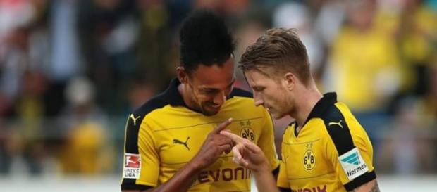 Marco Reus und Pierre Emerick Aubameyang Marco Reus und Pierre Emerick Aubameyang