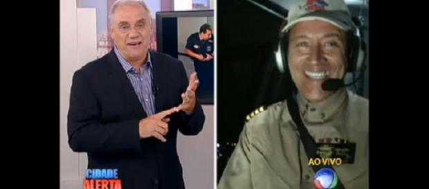 O Comandante Hamilton e Marcelo Rezende O Comandante Hamilton e Marcelo Rezende
