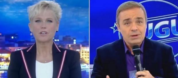 Xuxa é fria e não perdoa Gugu em gravação Xuxa é fria e não perdoa Gugu em gravação