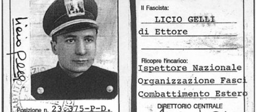 Licio Gelli ai tempi del fascismo