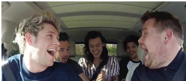 One Direction com James Corden One Direction com James Corden