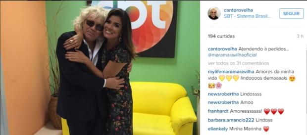 Ovelha e Mara (Reprodução Instagram cantorovelha) Ovelha e Mara (Reprodução Instagram cantorovelha)