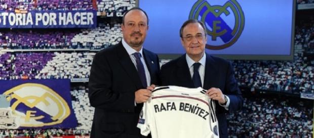 Rafael Benitez en su presentación Rafael Benitez en su presentación