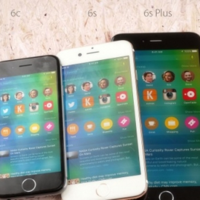 The two latest iPhones with the 6c