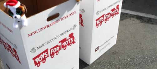 Toys For Tots collection containers
