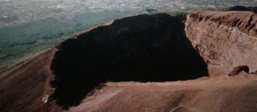 Il vulcano Vesuvio attualmente quiescente
