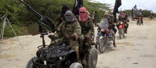 Jihadisti in marcia in territorio nigeriano