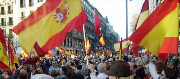 Manifestación de exaltación patriótica en Madrid Manifestación de exaltación patriótica en Madrid