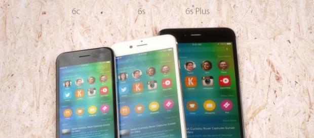 The two latest iPhones with the 6c The two latest iPhones with the 6c