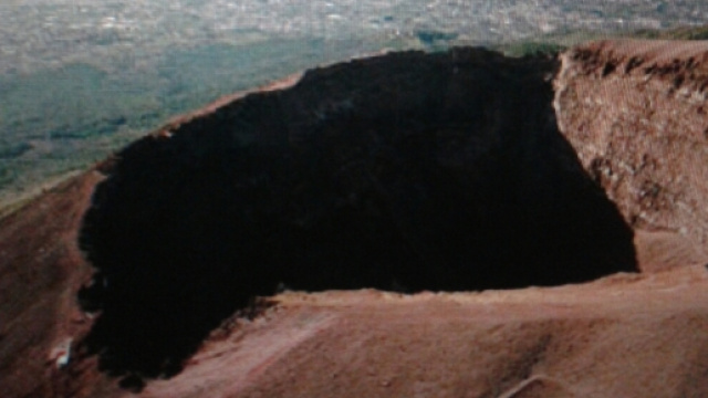 Il vulcano Vesuvio attualmente quiescente