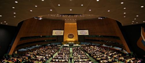 Sala conferenza Nazioni Unite.