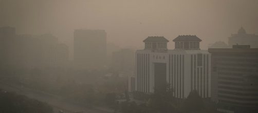 Lo smog in cui è avvolta Pechino.