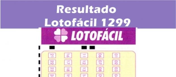 Resultado do jogo Lotofácil 1299 Resultado do jogo Lotofácil 1299