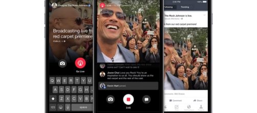 Un live realizzato con Facebook Live Streaming