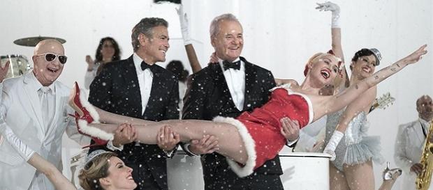 Bill Murray, George Clooney y Miley Cyrus Bill Murray, George Clooney y Miley Cyrus