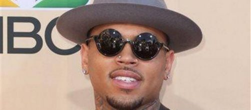 Il cantante Chris Brown nel 2015