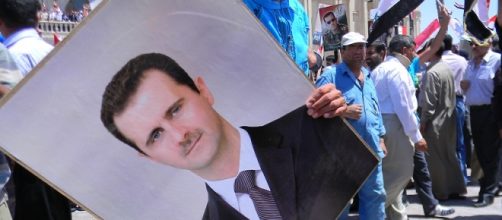 Un'immagine del presidente siriano Bashar al-Assad