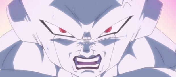 Freezer durante la pelea con Goku Freezer durante la pelea con Goku