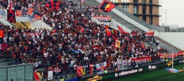Genoani in festa al Mapei Stadium Genoani in festa al Mapei Stadium