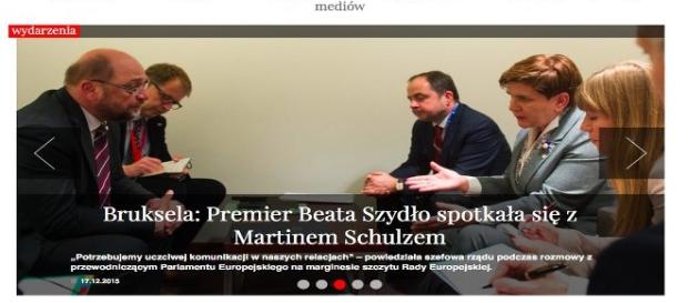 Pemier B. Szydło rozmawiała z M. Schulzem Pemier B. Szydło rozmawiała z M. Schulzem