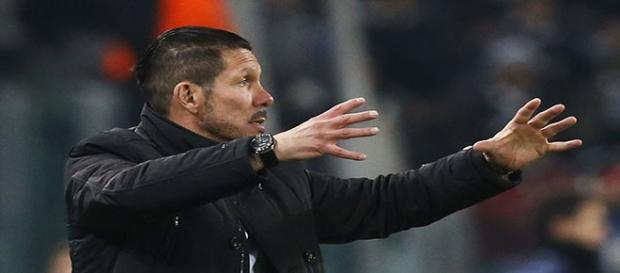 Simeone, en un partido del Atlético d eMadrid Simeone, en un partido del Atlético d eMadrid