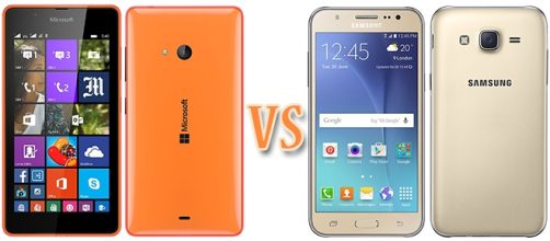 Microsoft Lumia 540 vs Samsung Galaxy J5