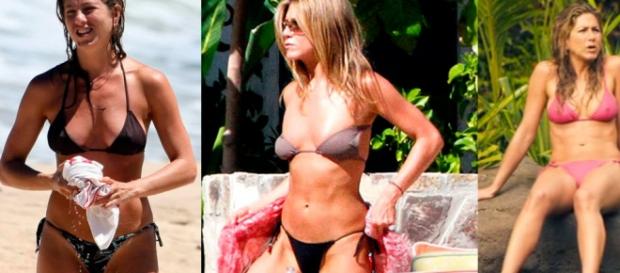 Jennifer Aniston exibe boa forma Jennifer Aniston exibe boa forma