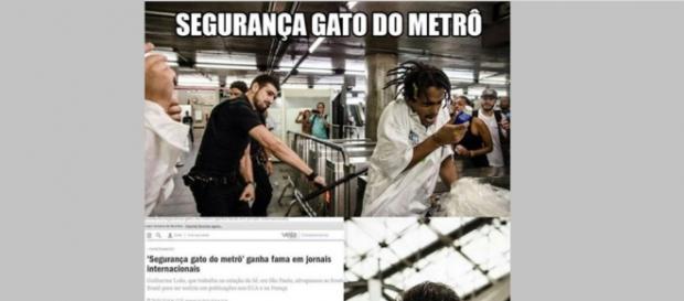 Segurança gato - Foto/Reprodução: Facebook Segurança gato - Foto/Reprodução: Facebook