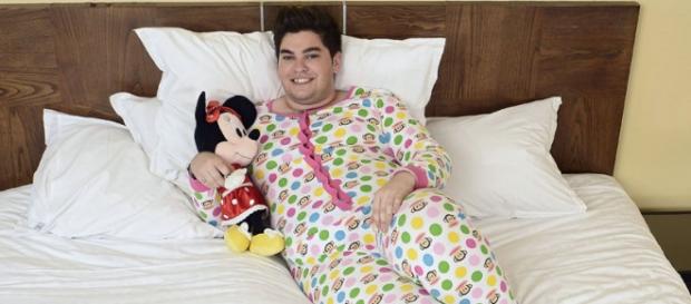 Sema con su característico pijama Sema con su característico pijama