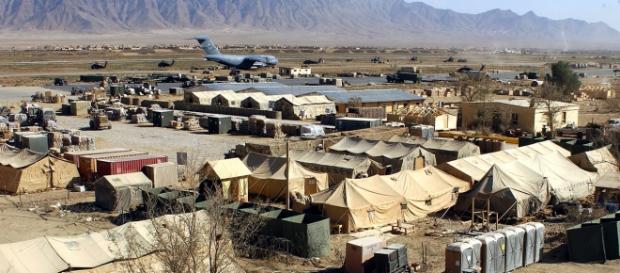 Veduta della base aerea di Bagram Veduta della base aerea di Bagram