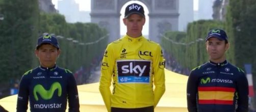 Froome sul podio del Tour de France