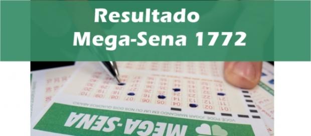 Resultado do jogo Mega-Sena 1772 Resultado do jogo Mega-Sena 1772