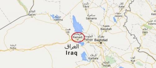 Ramadi a meno di 100 chilometri ad ovest di Bagdad