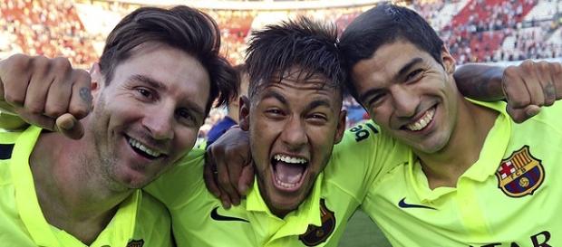 Messi, Neymar, Suarez, Bildquelle: barcelona.com Messi, Neymar, Suarez, Bildquelle: barcelona.com