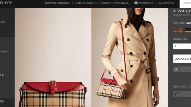 Burberry nei suoi negozi sconta i suoi prodotti.