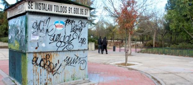 Imagen de la entrada al parque de Pradolongo Imagen de la entrada al parque de Pradolongo