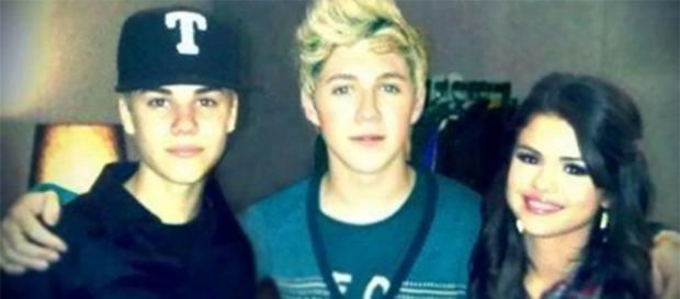 Jelena, quando eram um casal, e Niall Horan Jelena, quando eram um casal, e Niall Horan