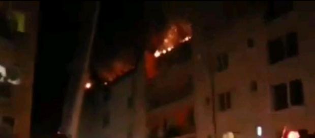 Incendiu puternic în Bistriţa-Năsăud Incendiu puternic în Bistriţa-Năsăud